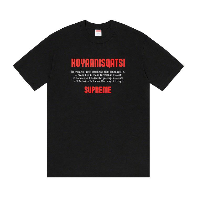 

Футболка Supreme Koyaanisqatsi Tee, Black
