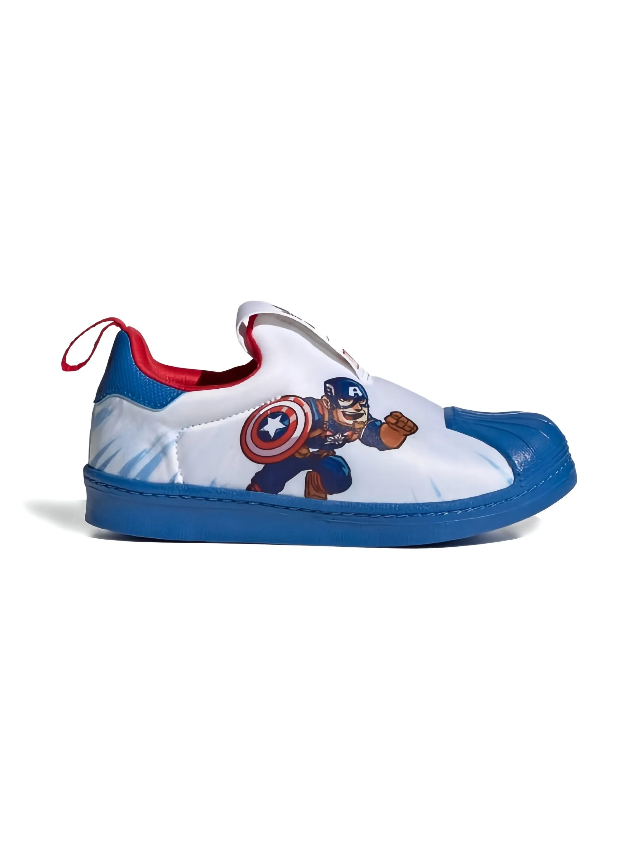 Кроссовки Superstar 360 Captain America из коллаборации с Marvel Adidas Kids, белый — фото 2