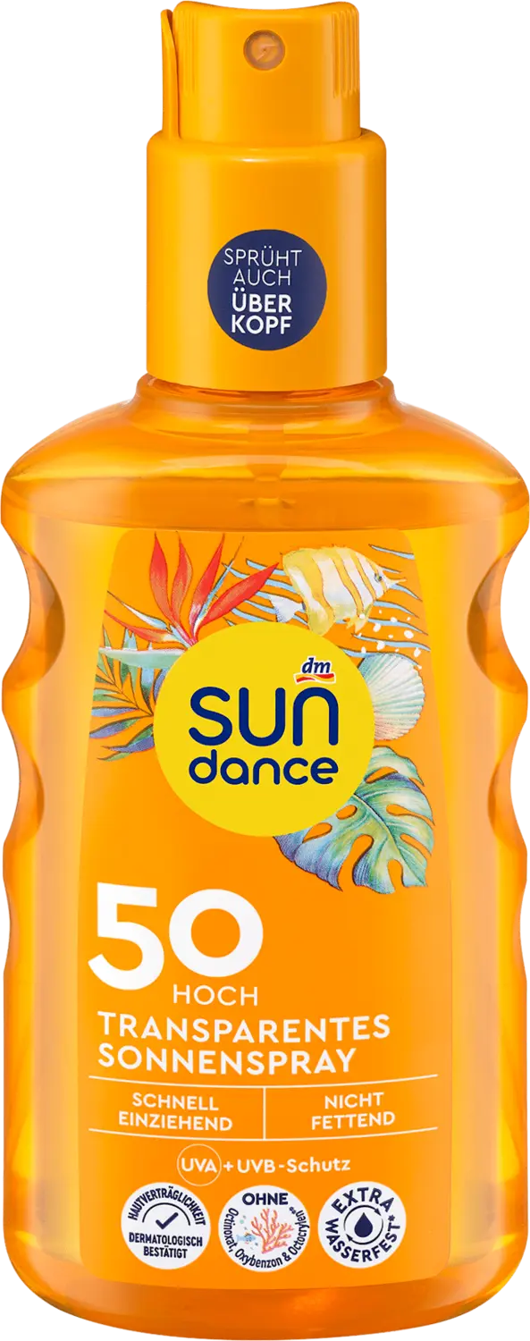 

Солнцезащитный спрей SUNDANCE Sonnenspray transparent LSF 50, 200 ml