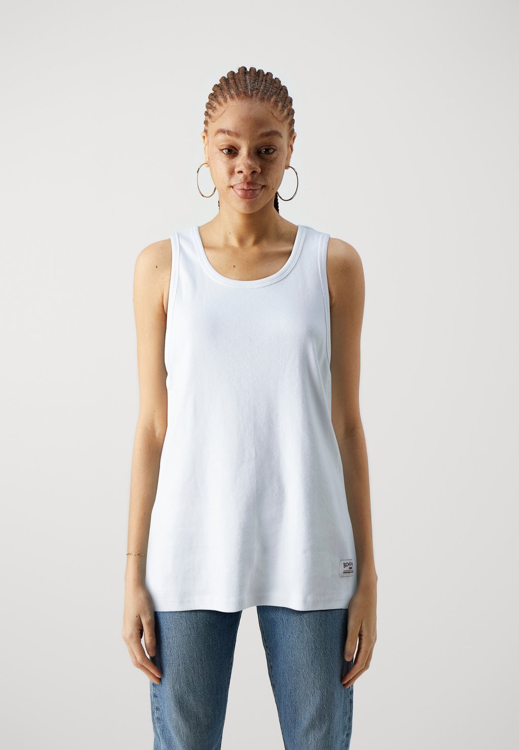 

Топ Standard Vest Unisex BDG Urban Outfitters, белый