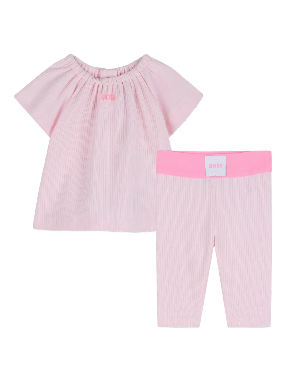 

Комплект для новорожденного с логотипом BOSS Kidswear, розовый