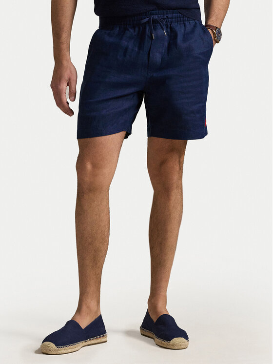 

Шорты классического кроя из ткани 710958586003 Polo Ralph Lauren, синий