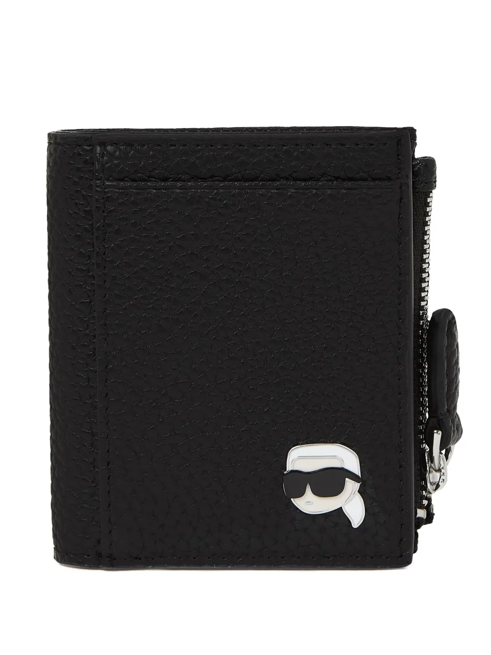

Кошелек из зернистой кожи KARL LAGERFELD, черный