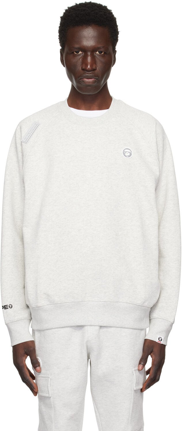 

Серая толстовка реглан «AAPE Now» AAPE by A Bathing Ape