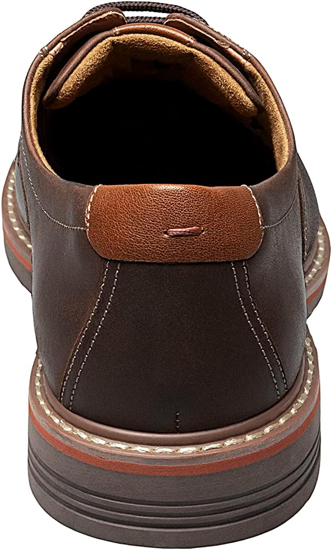 Мужские оксфорды Florsheim Neufeld с простым носком, Brown Crazy Horse — фото 3