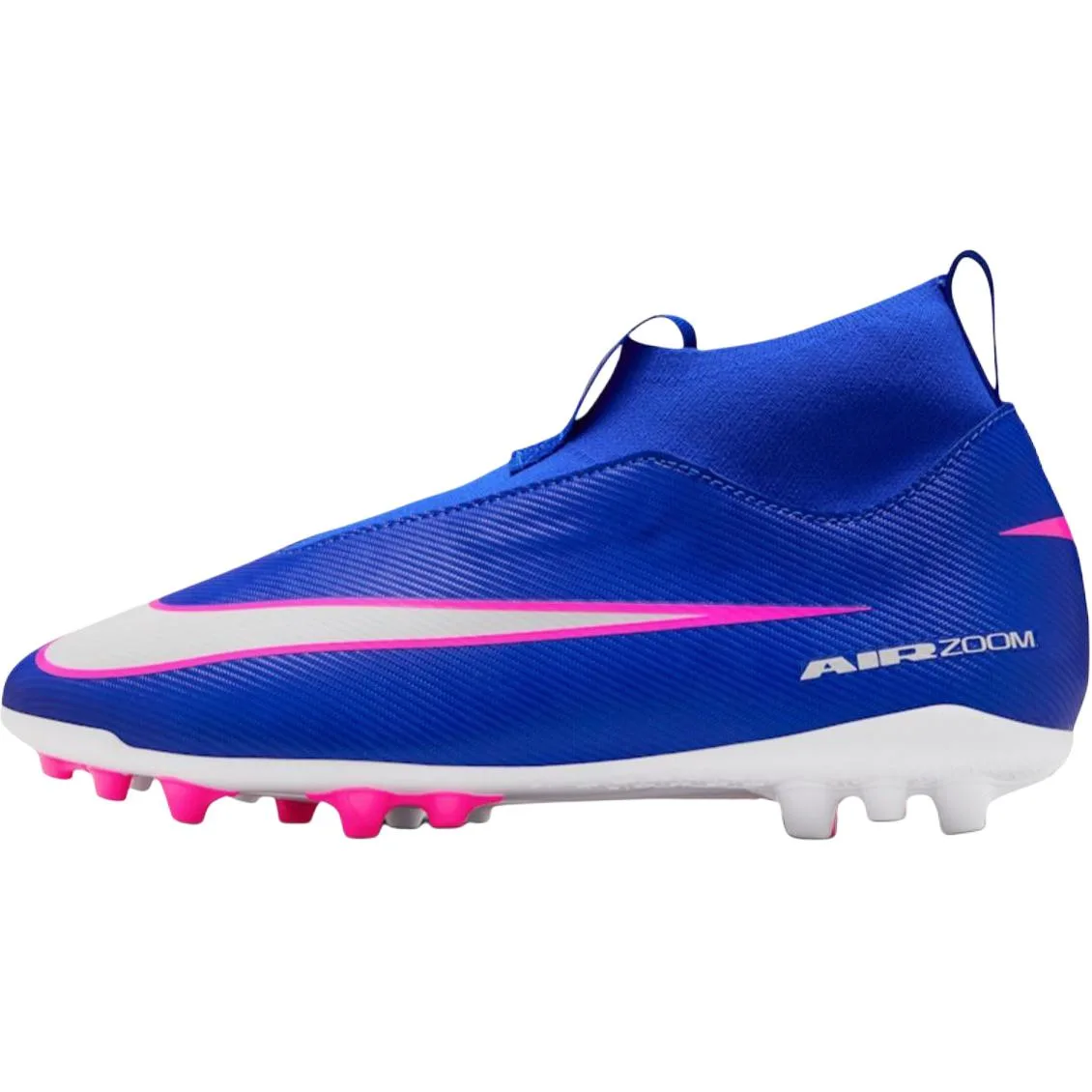 Nike Бутсы для футбола Mercurial Superfly 10 High top Kids' синие белые