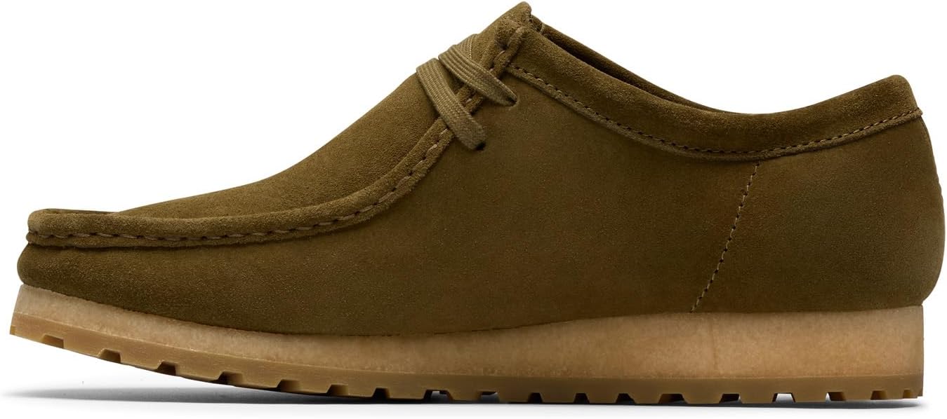 

Мужские ботинки Clarks Originals Wallabee RB из оливковой замши 26183094