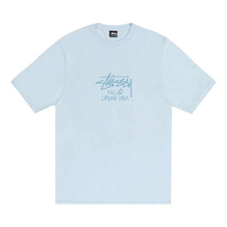 

Футболка Stussy Laguna USA Tee Pigment Dyed, Sky Blue