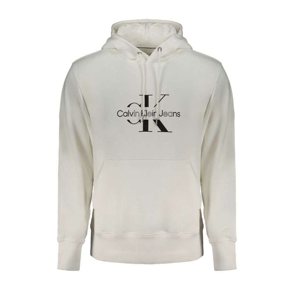 

Белый хлопковый свитер Calvin Klein
