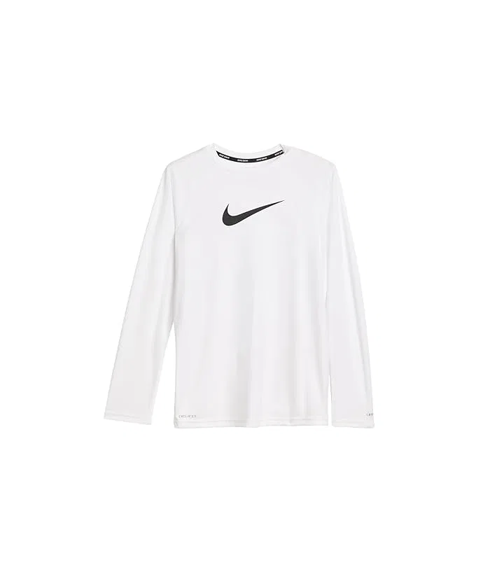 Футболка с длинным рукавом Hydroguard Essential Dri-Fit UV Nike Kids, White