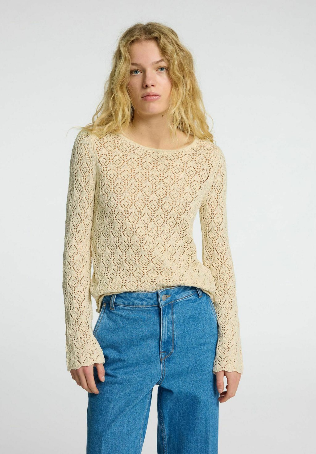 

Джемпер LANGARM Selected Femme, белый