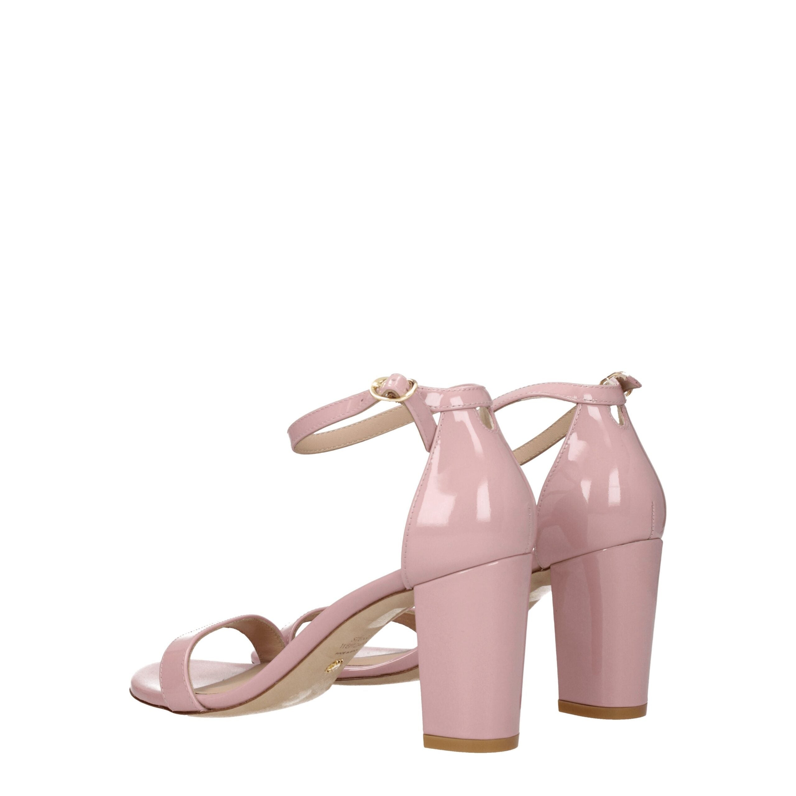 Стюарт Вайцман Кожаные женские сандалии Stuart Weitzman, розовый — фото 4