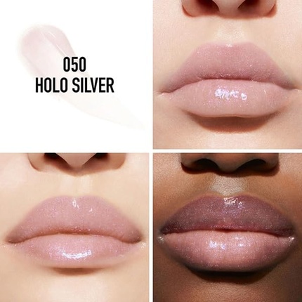 Addict Lip Maximizer Plumping Gloss 050 Голографический серебристый 0,2 унции 6 мл Dior — фото 3