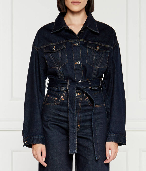 

Джинсовая куртка для женщин Cropped fit Hugo, синий