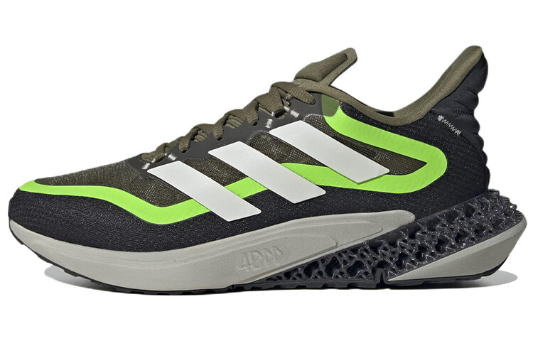 

Кроссовки для бега 4D Series мужские с низким верхом, черные/зеленые Adidas