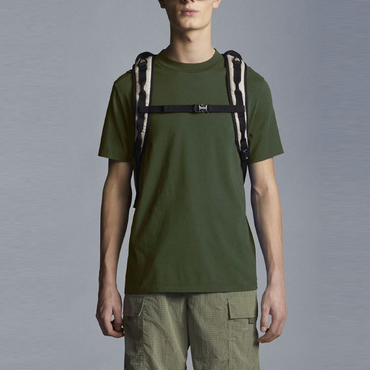 Moncler Футболка SS22 мужская оливковый зеленый — фото 3