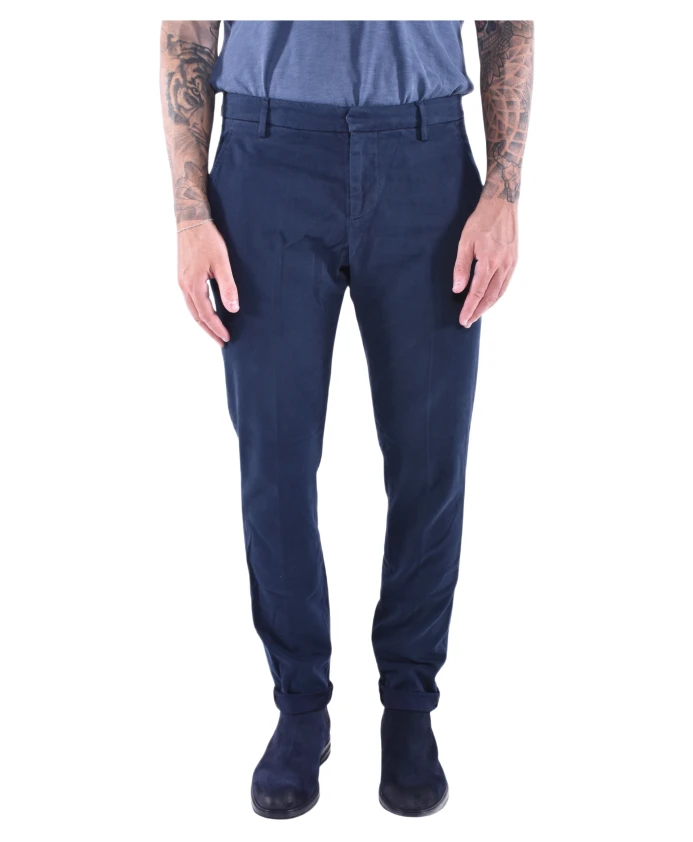 

Узкие брюки-чинос с низкой посадкой. Dondup, синий