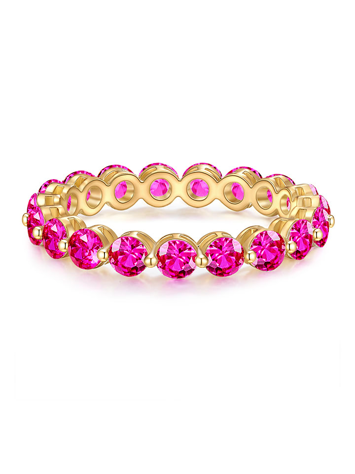 

Позолоченное кольцо с кристаллами Yokoamii