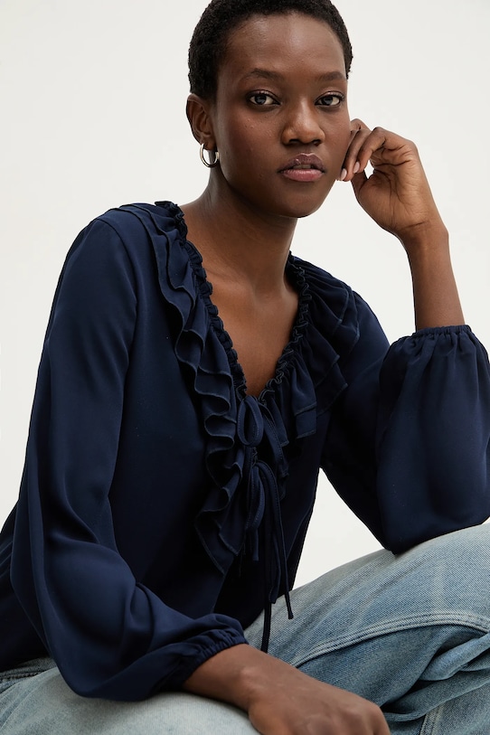 

Блуза Answear.LAB, темно-синий