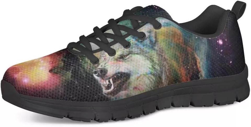 

Мужские кроссовки PinUp Angel с принтом «Крутая галактика», для прогулок и бега, повседневные, на шнуровке, из сетчатого материала, Wolf Galaxy B