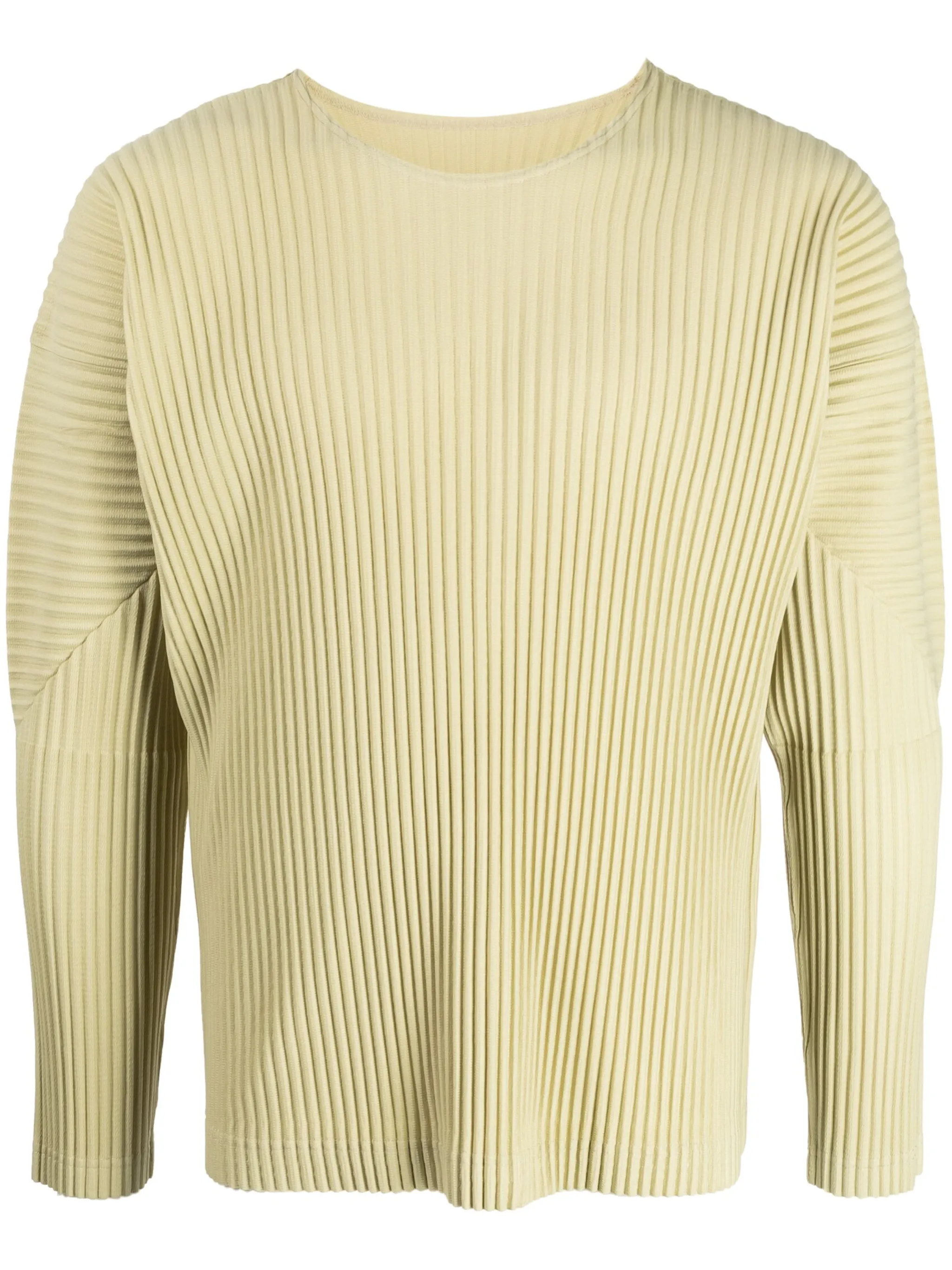 

Плиссированный топ с длинными рукавами Homme Plissé Issey Miyake, зеленый