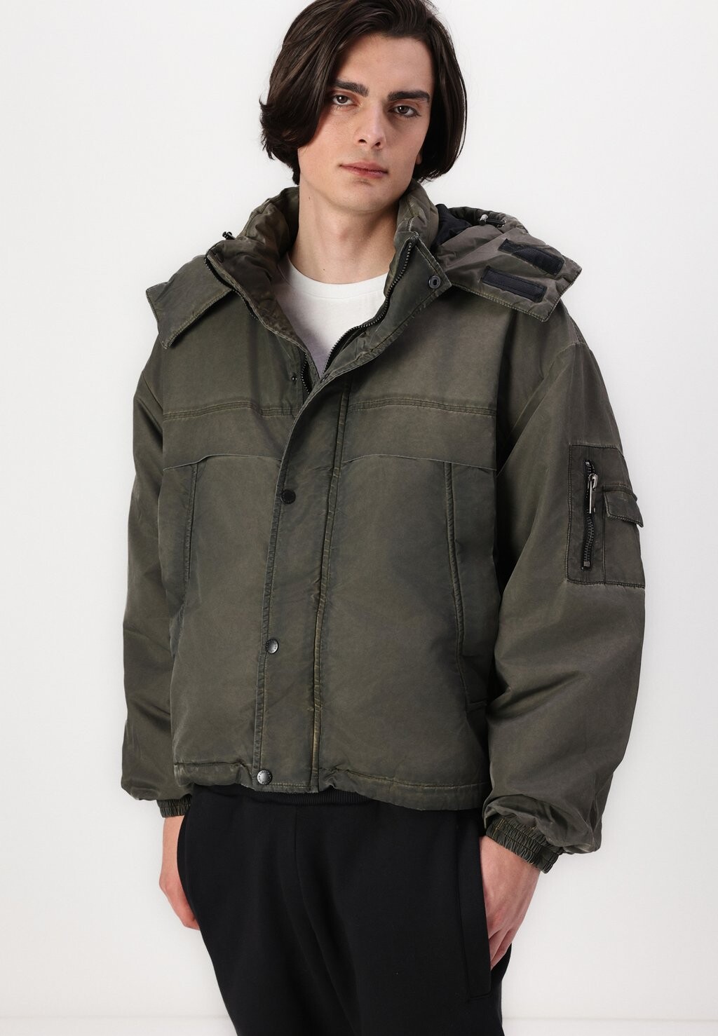 

Зимняя куртка WASHED MOON PUFFER JACKET UNISEX LOW LIGHTS STUDIOS®, хаки