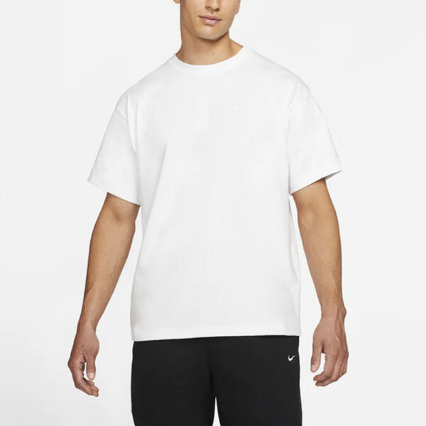 Футболка Men's Nike Solid Color Sports Round Neck Short Sleeve White T-Shirt, мультиколор — фото 3