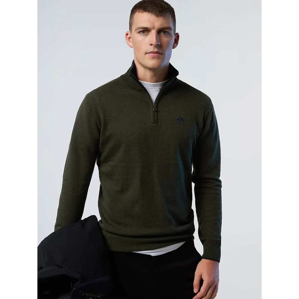 

Свитер North Sails 12Gg half zip, зеленый