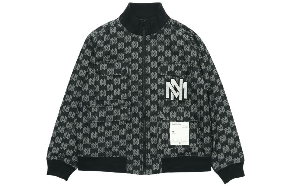

Бейсбольная куртка унисекс черный Mitchell Ness