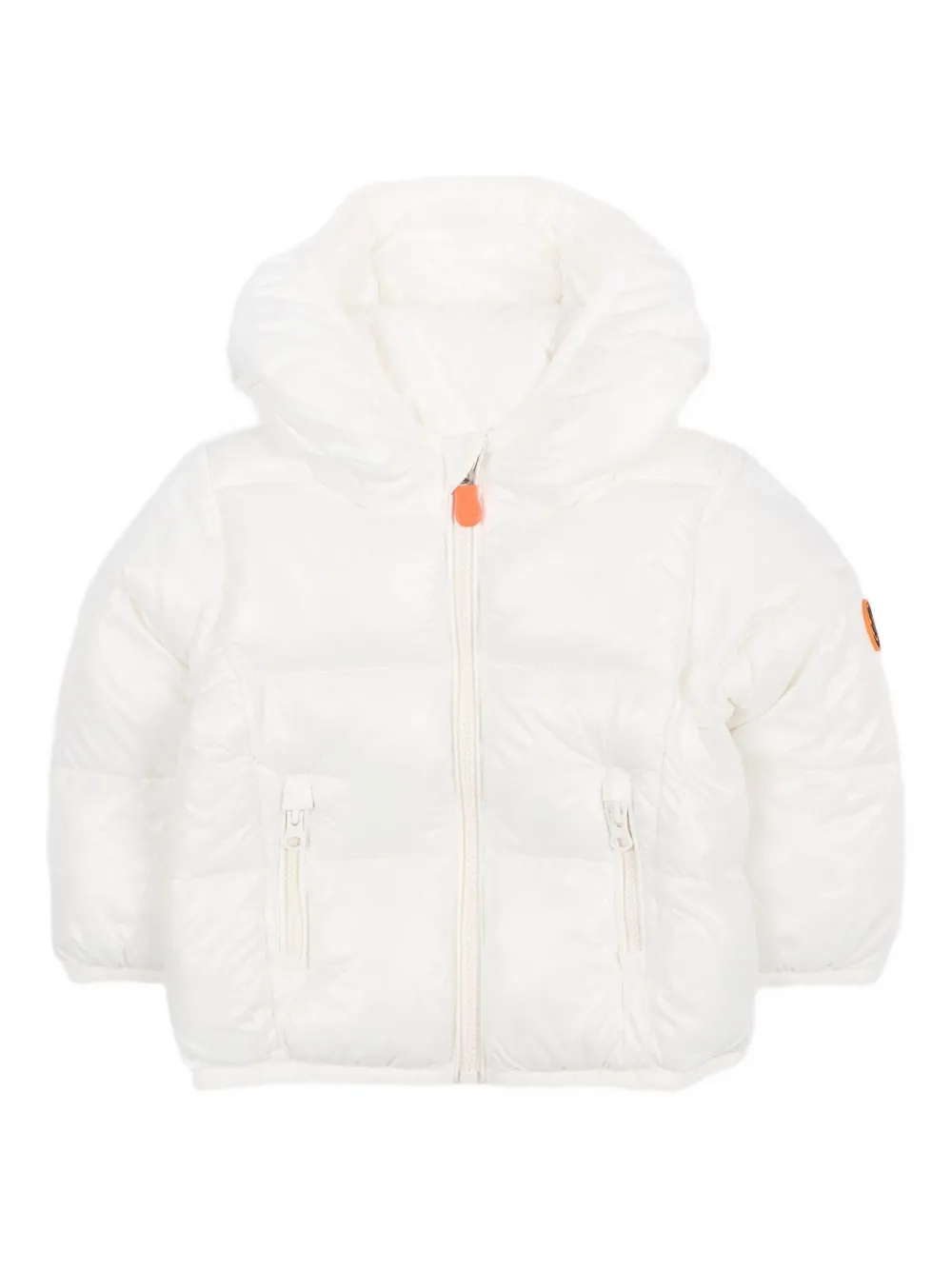 

Пуховик с нашивкой-логотипом Save The Duck Kids, белый