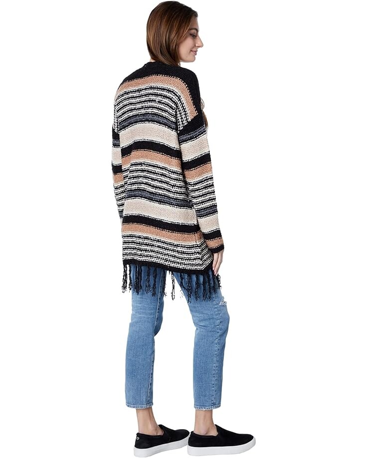 

Свитер Saltwater Luxe Ember Stripe Open Front Sweater, черный