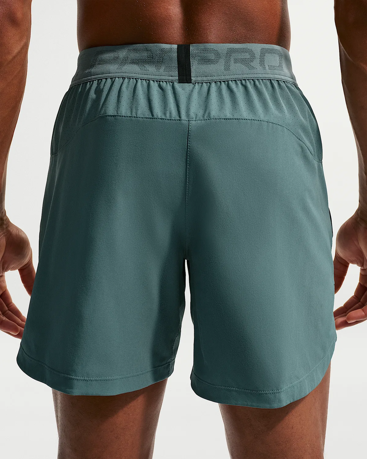 Мужские шорты Nike Pro Training Dri-FIT 6", Mineral Slate/Green Strike — фото 3