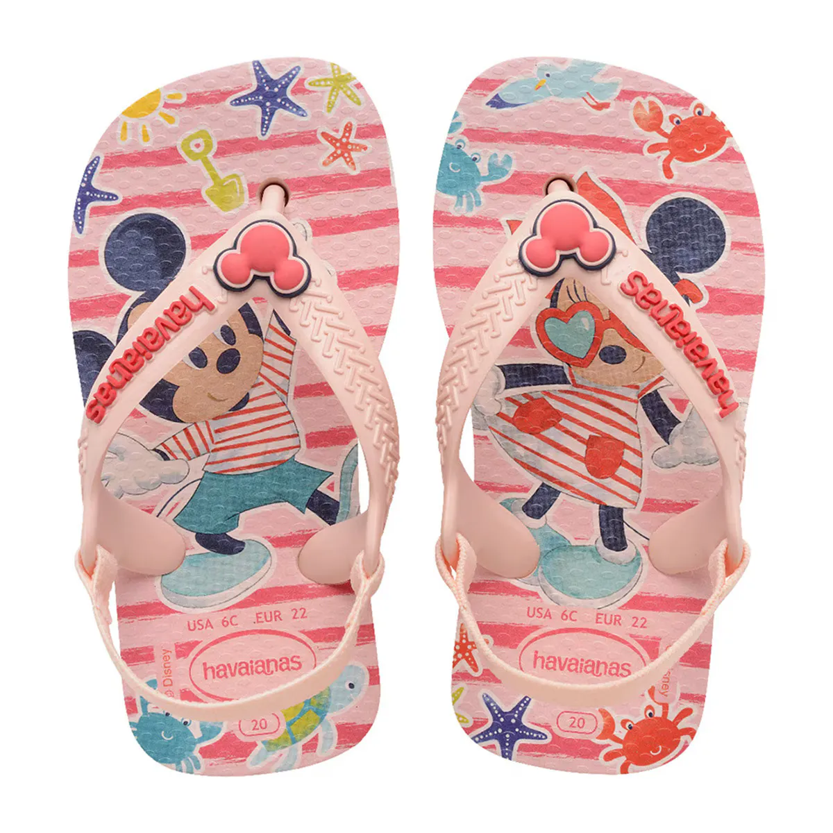 

Детские сандалии Hav. Baby Disney Classics Ii Розовый/Красный 256 Havaianas