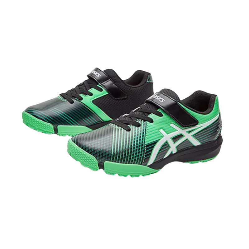 ASICS Детские футбольные бутсы low top черный/зеленый kids — фото 3