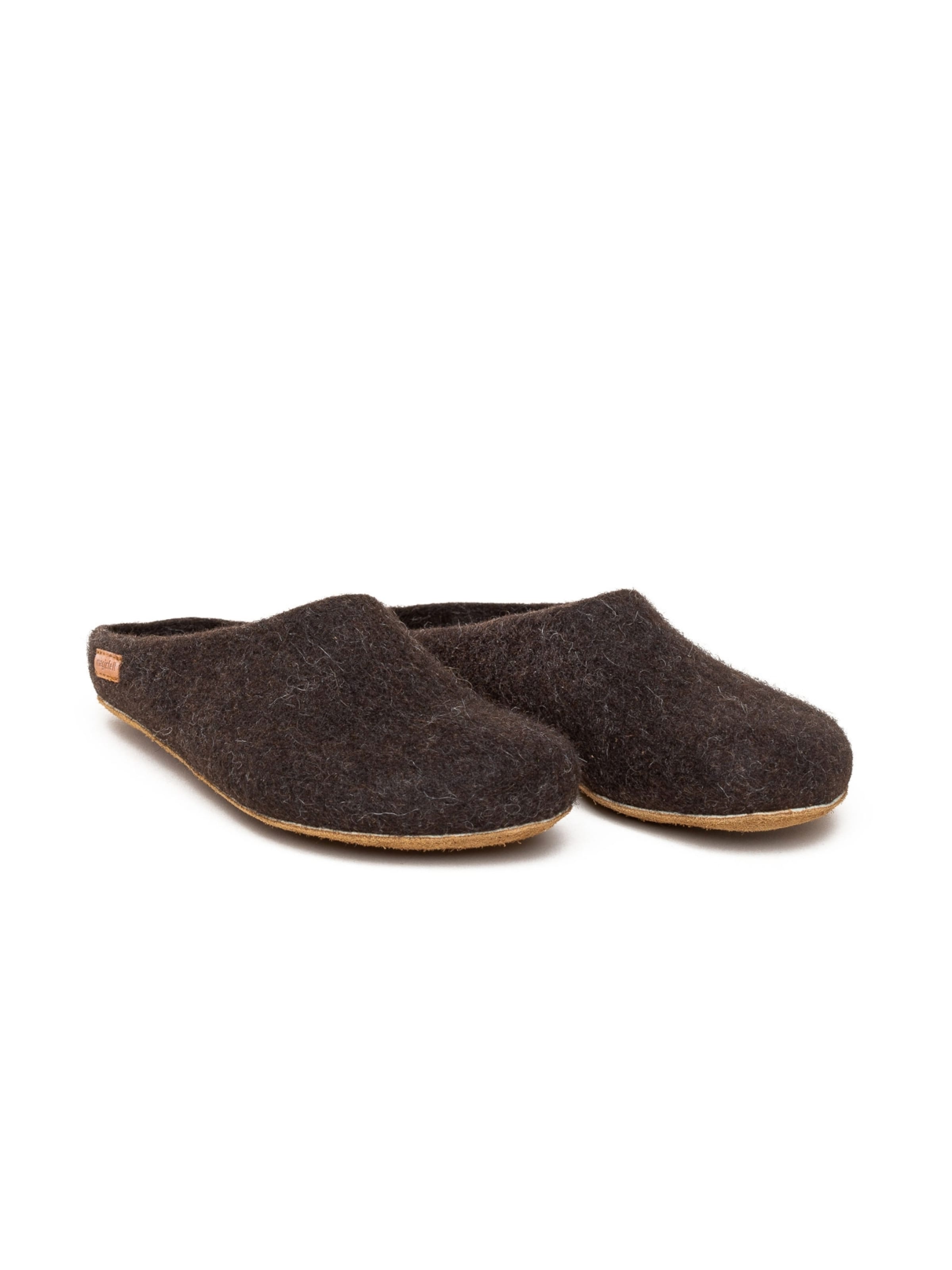 Тапочки 'Filzpantoffel Magicfelt 713' в темно-коричневом цвете — фото 4