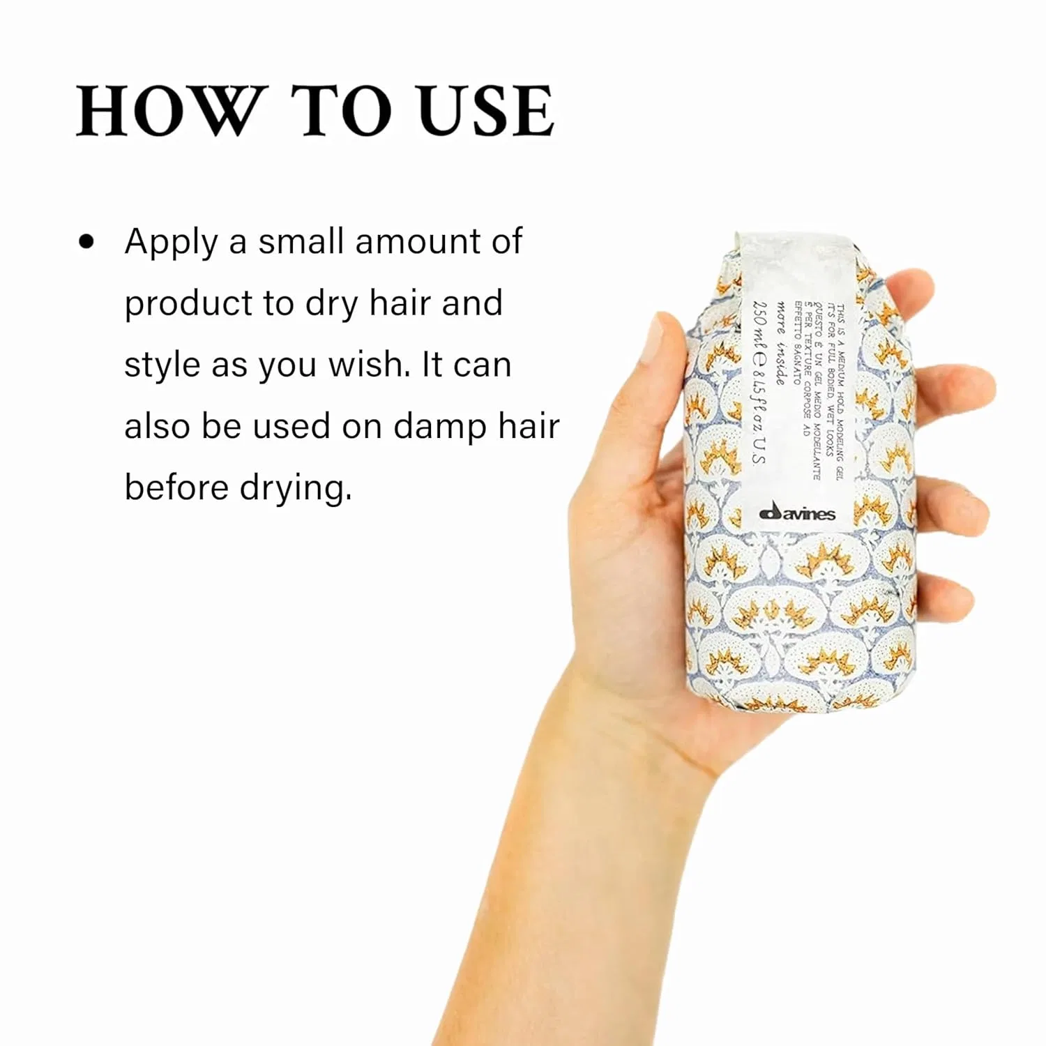 Моделирующий гель средней фиксации «More Inside This is a Medium Hold Modeling Gel» от Davines Davines — фото 4