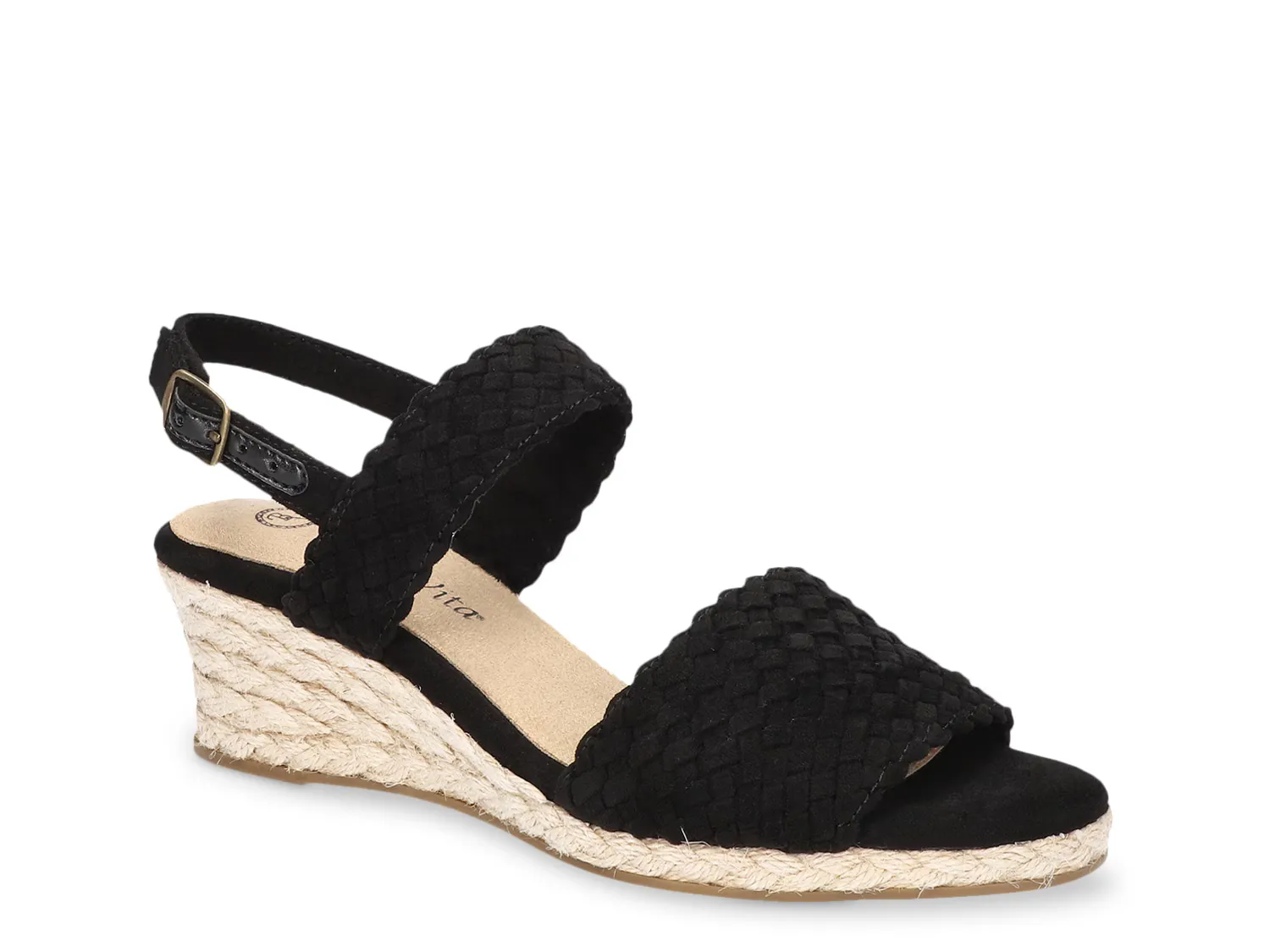Сандалии Mariella Espadrille Wedge Sandal Bella Vita, черный