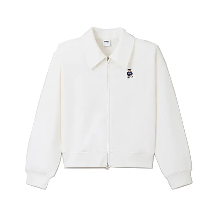 

Кардиган женский с воротником-поло SPAO, кремовый