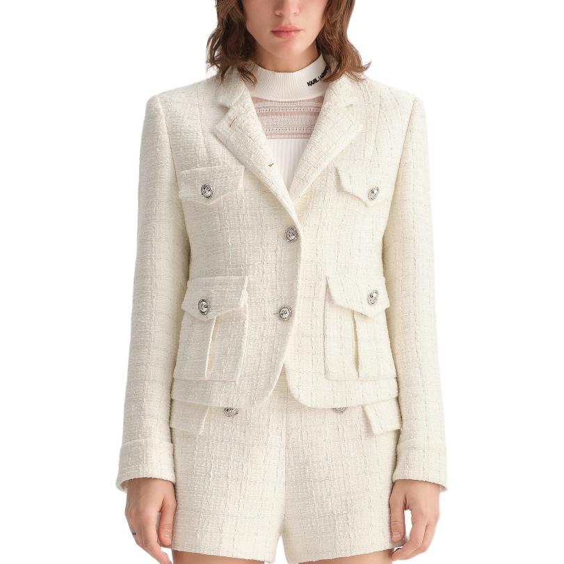

KARL LAGERFELD Куртки и пальто женские белые KARL LAGERFELD / Karl Lagerfeld Jeans