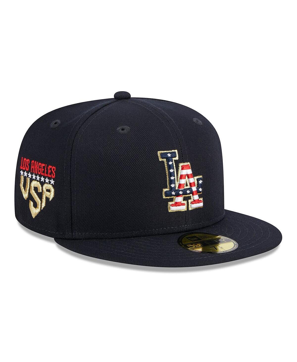 

Мужская темно-синяя шляпа Los Angeles Dodgers, четвертое июля 59FIFTY, 2023 г. New Era