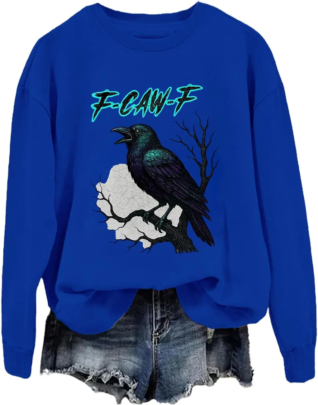 

Толстовка Caw Crow с капюшоном черная