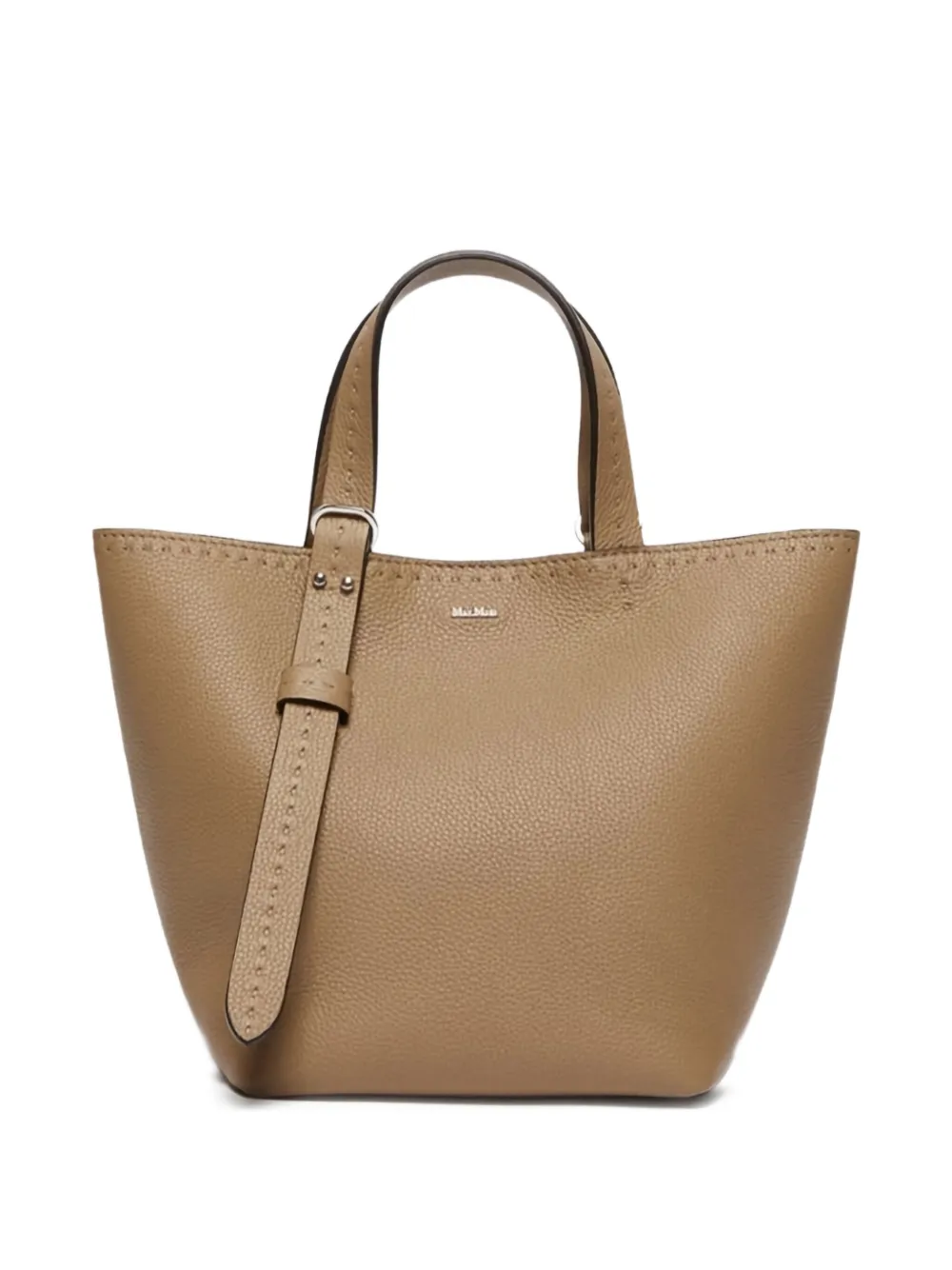 

Сумка-ведро с декоративной строчкой MAX MARA, коричневый