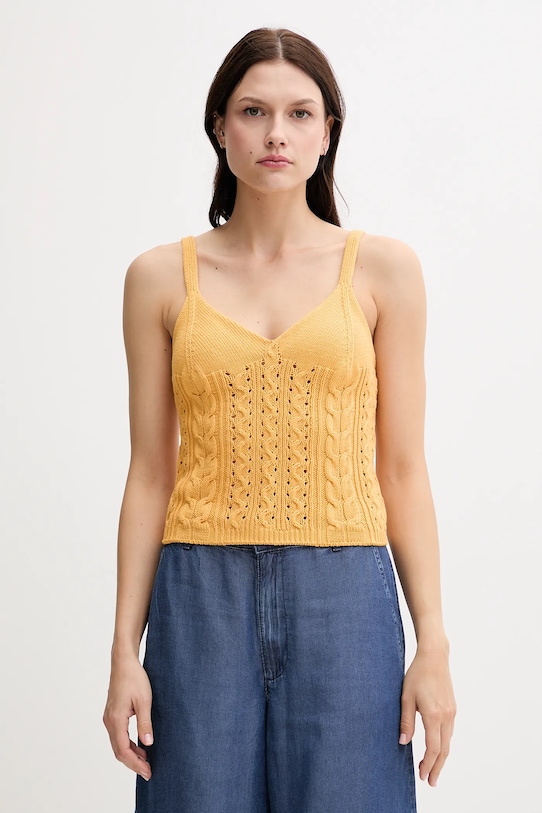 

Хлопковая майка United Colors Of Benetton, желтый