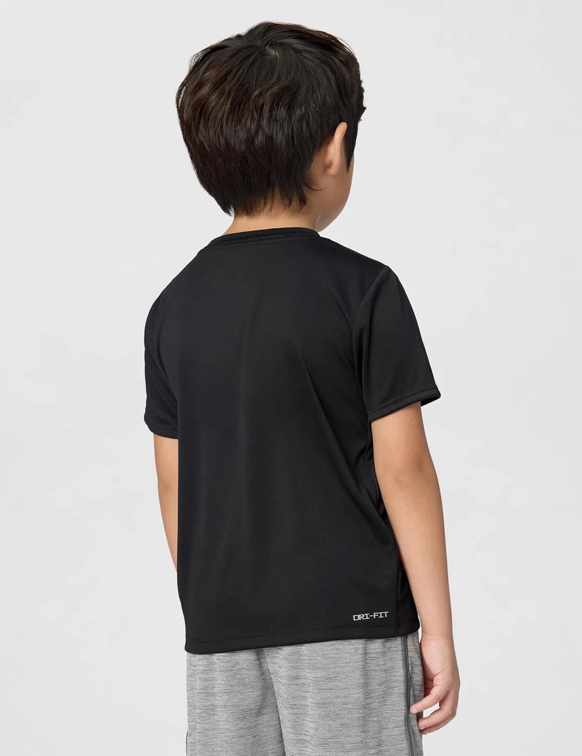 Футболка Dri-FIT с большим логотипом Nike, детская, Black — фото 3