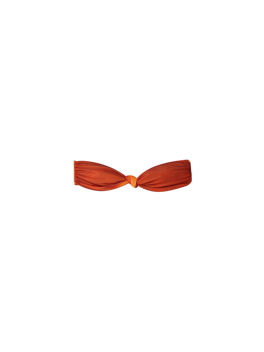 

Верх бикини бандо Bershka, цвет Orange/Mandarine