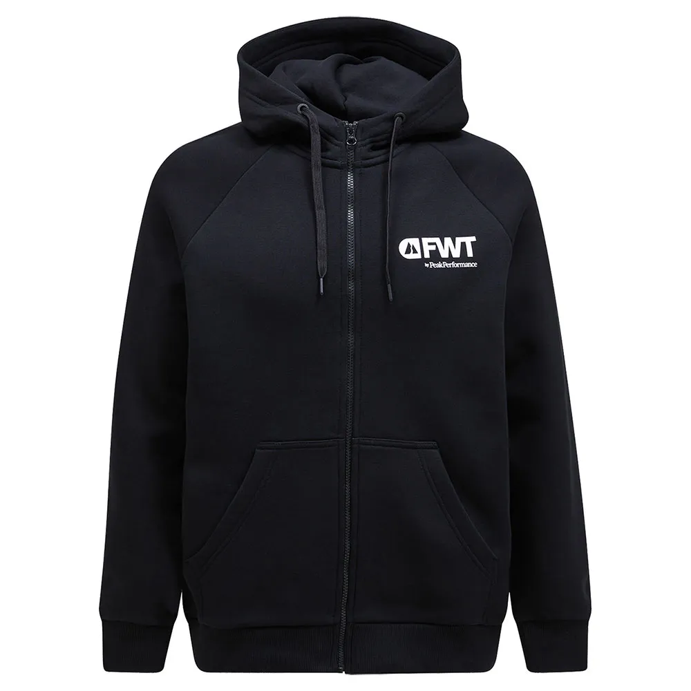 

Толстовка Peak Performance Freeride World Tour Logo full zip, черный