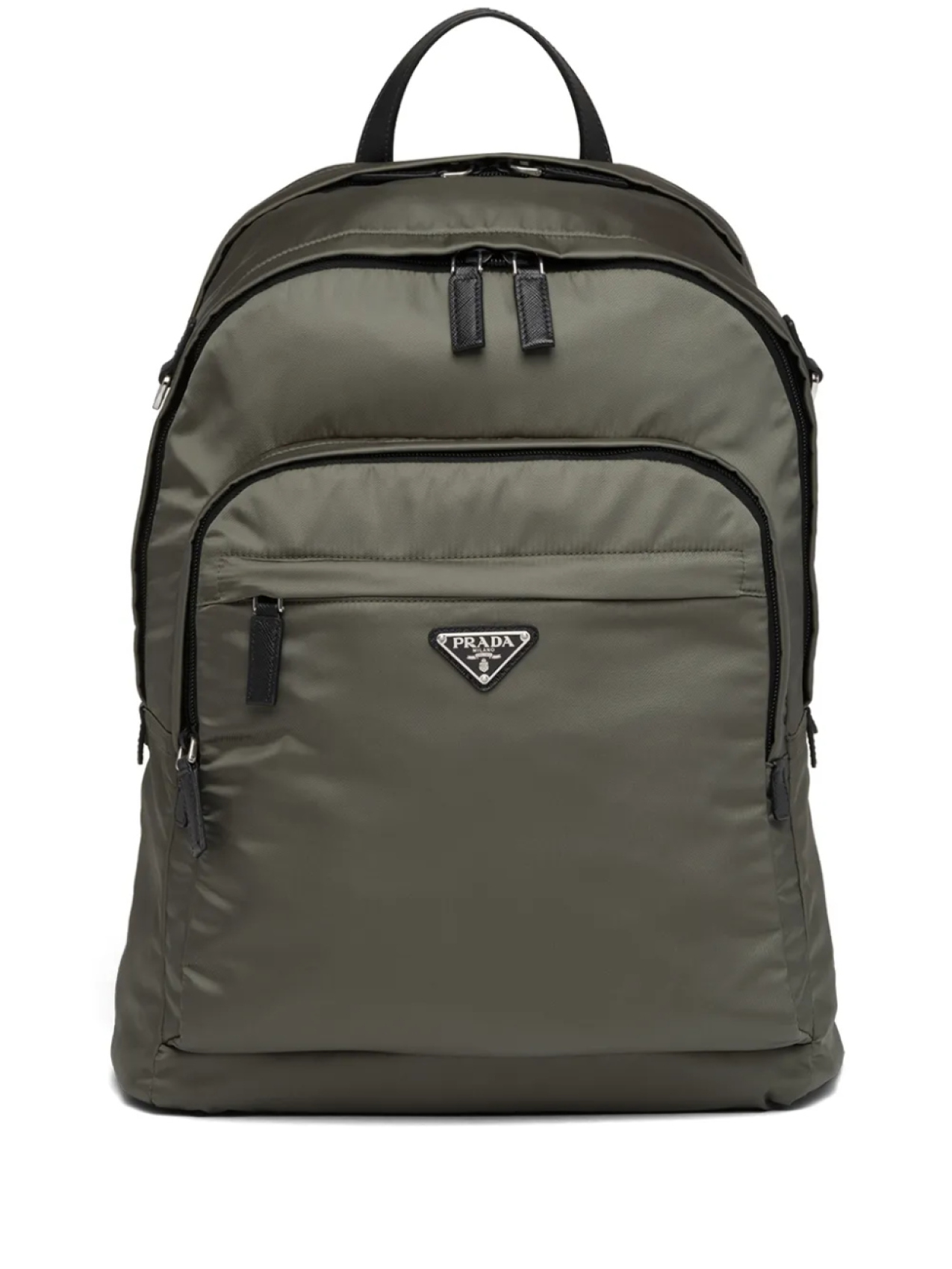 

Prada рюкзак Re-Nylon с логотипом, зеленый