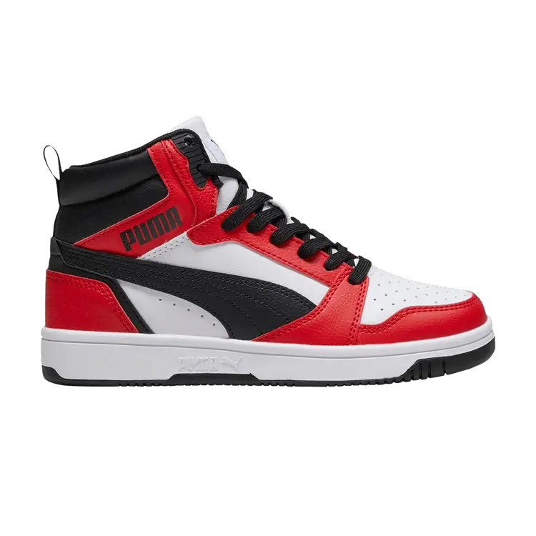 

Кроссовки Rebound V6 Mid Big Kid 'White Black For All Time Red', красный