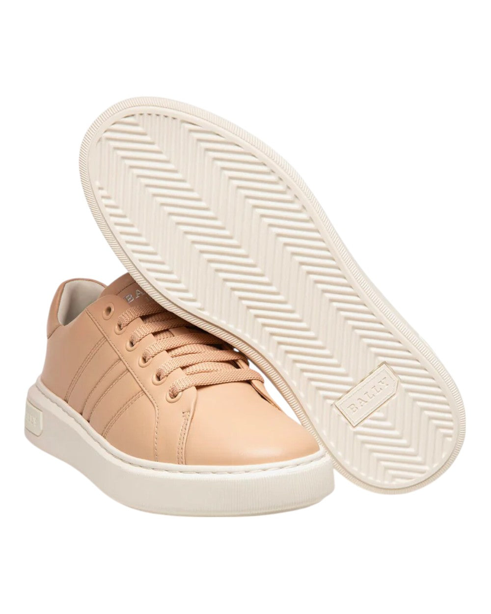 Женские однотонные кроссовки Bally Mandye 6238694 Corda Calf, бежевый — фото 3