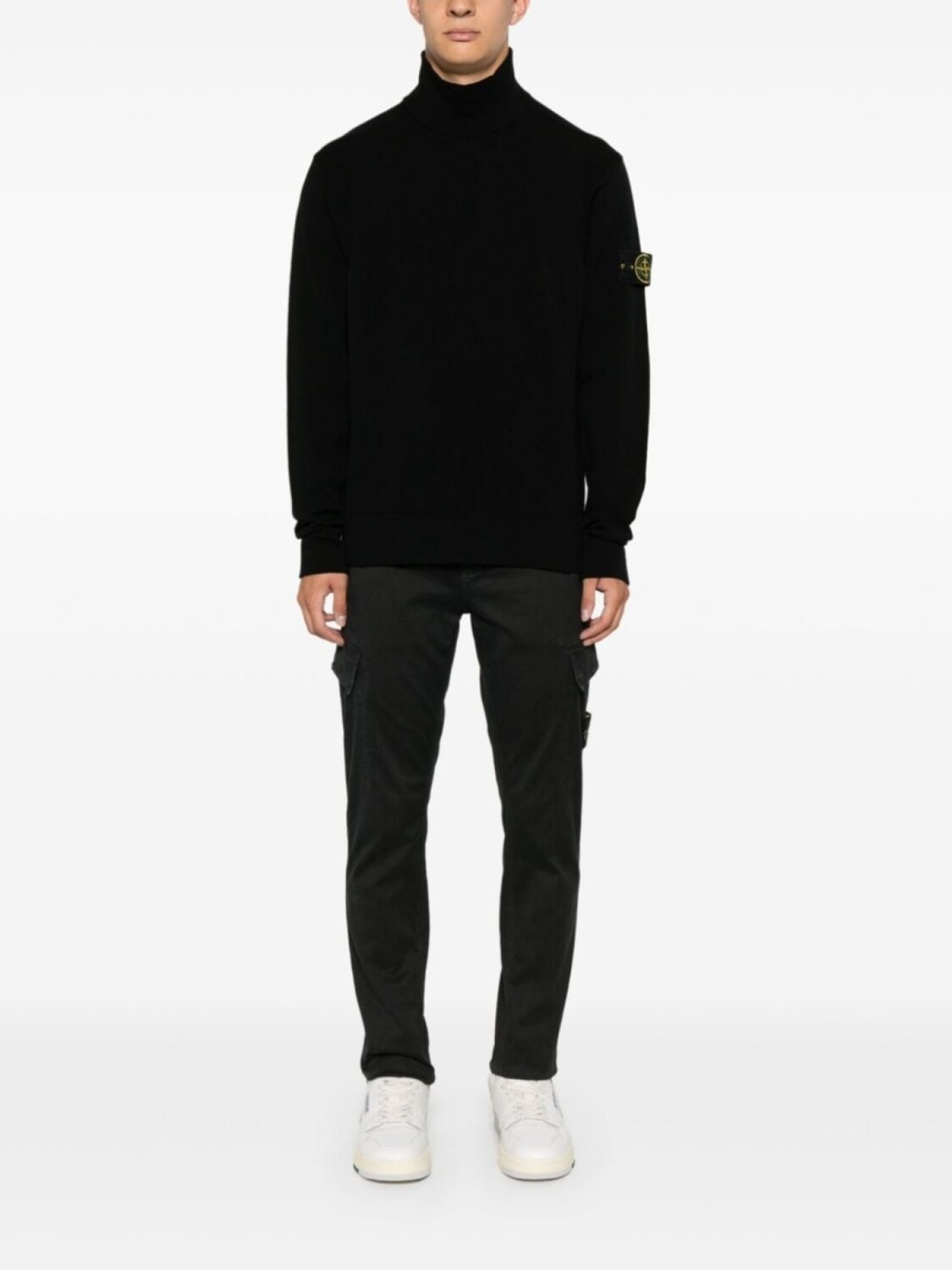 Stone Island свитер с нашивкой Compass, черный — фото 2